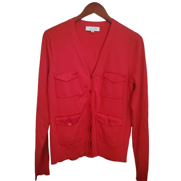 EUC Emauel Ungaro Silk Blend Button Up Cardigan - Picture 8 of 11